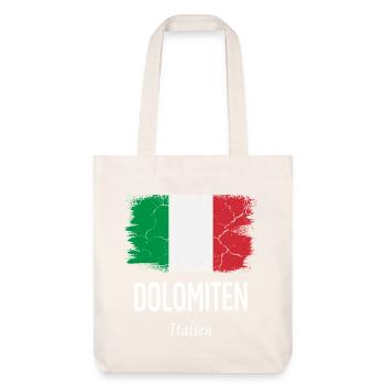 Dolomiten - Stanley/Stella recycelter Heavyweight Stoffbeutel - Naturweiß - Vorne