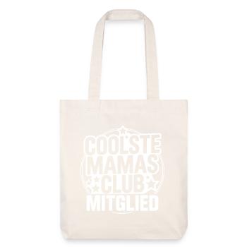 Coolste Mamas Club Mitglied - Stanley/Stella recycelter Heavyweight Stoffbeutel - Naturweiß - Vorne