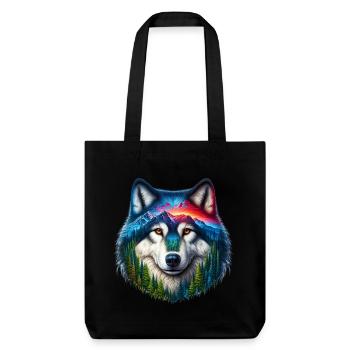 Loup - Tote bag épais recyclé Stanley/Stella - noir - Devant