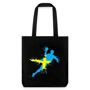 Équipe de handball Suède Lancer Explosion EC Logo icône - Tote bag épais recyclé Stanley/Stella - noir - Devant