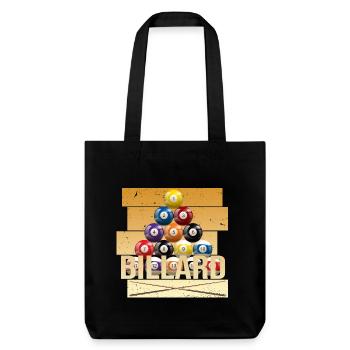 Billard - Stanley/Stella recycelter Heavyweight Stoffbeutel - Schwarz - Vorne