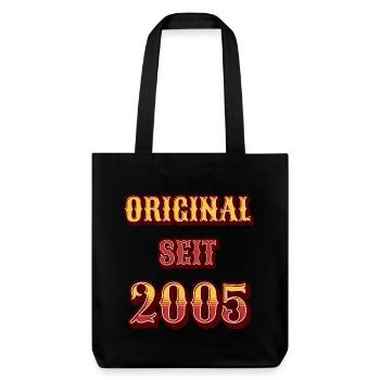 ORIGINAL SEIT 2005 - Stanley/Stella recycelter Heavyweight Stoffbeutel - Schwarz - Vorne