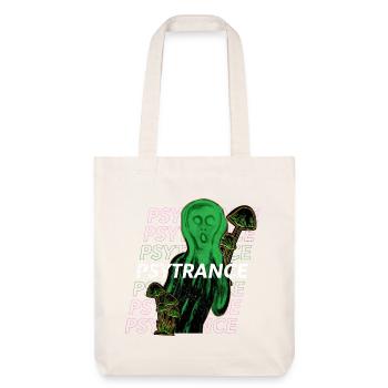 Le Cri - Psytrance trance trippy rave festival art - Tote bag épais recyclé Stanley/Stella - blanc cassé - Devant