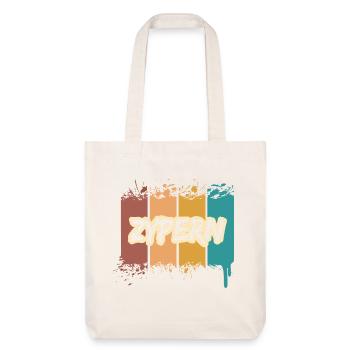 Geschenk für Zypern - Stanley/Stella recycelter Heavyweight Stoffbeutel - Naturweiß - Vorne