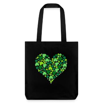 Trèfle d’Irlande - Tote bag épais recyclé Stanley/Stella - noir - Devant