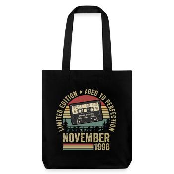 Novembre 1998 - Tote bag épais recyclé Stanley/Stella - noir - Devant