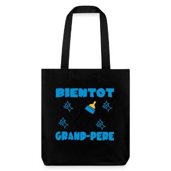 Bientot grand-pere - Stanley/Stella Heavyweight Recycled Tote Bag - black - Front