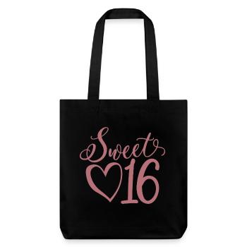 Sweet Sixteen Mignon cadeau de 16 ans - Tote bag épais recyclé Stanley/Stella - noir - Devant