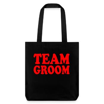Team groom - Tote bag épais recyclé Stanley/Stella - noir - Devant