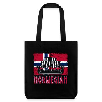 Norvège Norvégien Viking Vikings Fun Valhalla Odin - Tote bag épais recyclé Stanley/Stella - noir - Devant