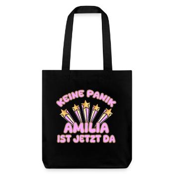 Nom de femme Amilia - Tote bag épais recyclé Stanley/Stella - noir - Devant