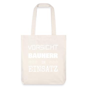 Gift for builder - Stanley/Stella Heavyweight Recycled Tote Bag - natural white - Front