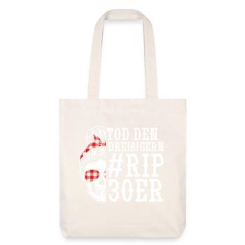 Anniversaire 40 ans - Tote bag épais recyclé Stanley/Stella - blanc cassé - Devant