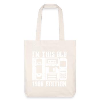Je suis ce vieux design rétro édition 1986 - Tote bag épais recyclé Stanley/Stella - blanc cassé - Devant