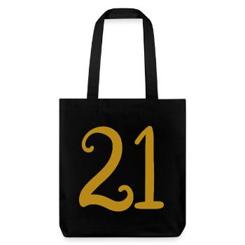 21 - Stanley/Stella Heavyweight Recycled Tote Bag - black - Front