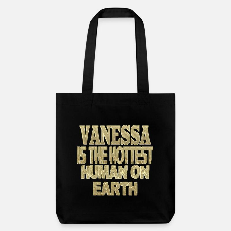 Vanessa - Stanley/Stella recycelter Heavyweight Stoffbeutel - Schwarz