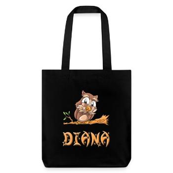 Chouette Diana - Tote bag épais recyclé Stanley/Stella - noir - Devant