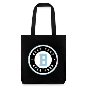 Beer Pong Badge Blue Logo - Stanley/Stella Heavyweight Recycled Tote Bag - black - Front