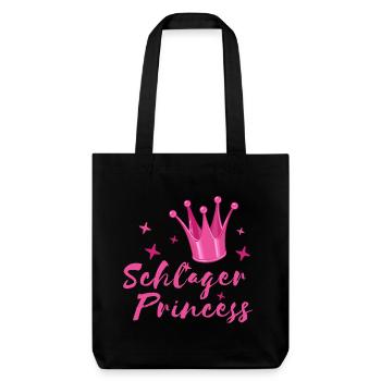 Schlager Princess Krone Schlagerfan musique folklorique - Tote bag épais recyclé Stanley/Stella - noir - Devant