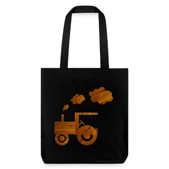 traktor landwirtschaft spielzeug - Stanley/Stella recycelter Heavyweight Stoffbeutel - Schwarz - Vorne