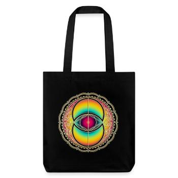 Vesica Piscis, Chalice Well, Avalon, Magic Symbol - Stanley/Stella Heavyweight Recycled Tote Bag - black - Front