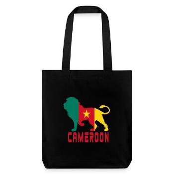 Lion du Cameroun - Tote bag épais recyclé Stanley/Stella - noir - Devant