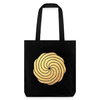 Or luxe soleil yoga énergie méditation dynamique - Tote bag épais recyclé Stanley/Stella - noir - Devant