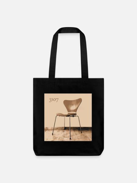 3107 Siebener No7 Stuhl Arne Jacobsen Fritz Hansen - Stanley/Stella recycelter Heavyweight Stoffbeutel - Schwarz