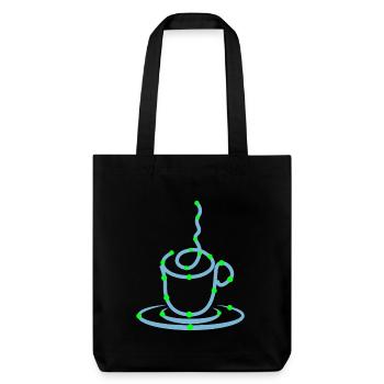 Coffee Cup Coffee Lovers Coffee Drinking - Stanley/Stella Heavyweight Recycled Tote Bag - black - Front