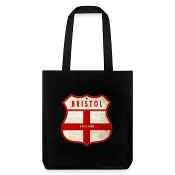 Bristol England Wappen - Stanley/Stella recycelter Heavyweight Stoffbeutel - Schwarz - Vorne