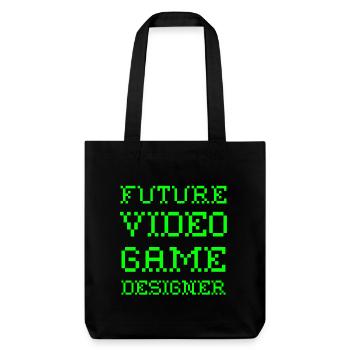 Future Video Game Designer Informatiker Computer - Stanley/Stella recycelter Heavyweight Stoffbeutel - Schwarz - Vorne