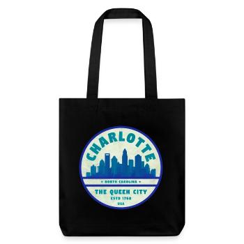 Charlotte Skyline Reine de la Ville - Tote bag épais recyclé Stanley/Stella - noir - Devant