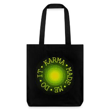 Neon Circle Sunburst - Stanley/Stella Heavyweight Recycled Tote Bag - black - Front
