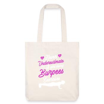 Design Burpees - Tote bag épais recyclé Stanley/Stella - blanc cassé - Devant