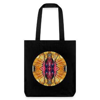 Nature Mandala Sous-marin, Poisson-lion - Tote bag épais recyclé Stanley/Stella - noir - Devant