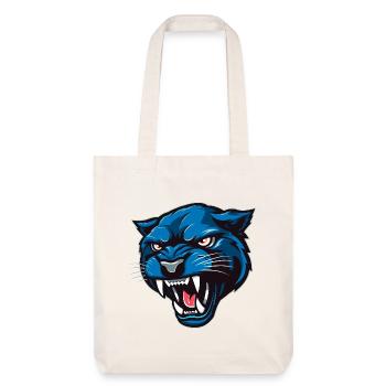Panther Head Blue - Stanley/Stella Heavyweight Recycled Tote Bag - natural white - Front