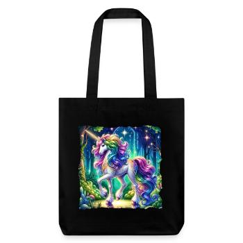 Fantaisie Licorne Chevaux Fans Licorne Amoureux - Tote bag épais recyclé Stanley/Stella - noir - Devant