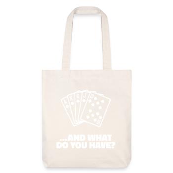 Jeu de cartes Casino Poker Déclaration - Tote bag épais recyclé Stanley/Stella - blanc cassé - Devant