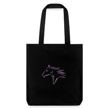 Fast Running Horse Head - Stanley/Stella Heavyweight Recycled Tote Bag - black - Front