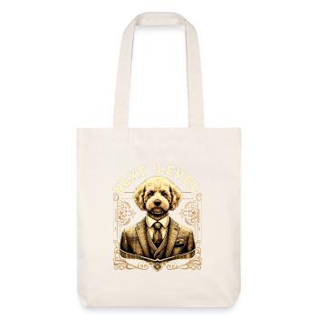 Goldendoodle Dog Next Level Suit Gift - Stanley/Stella Heavyweight Recycled Tote Bag - natural white - Front