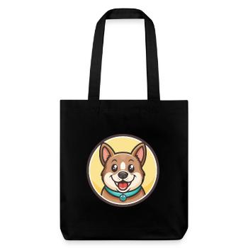 Chippiparai Hunderasse Lustiger Cartoon Kawaii Clipart - Stanley/Stella recycelter Heavyweight Stoffbeutel - Schwarz - Vorne