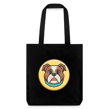 Dessin animé kawaii de race de chien bouledogue serrano - Tote bag épais recyclé Stanley/Stella - noir - Devant