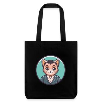 Bambino Cat Breed Cartoon Kawaii Animal Pet - Stanley/Stella Heavyweight Recycled Tote Bag - black - Front