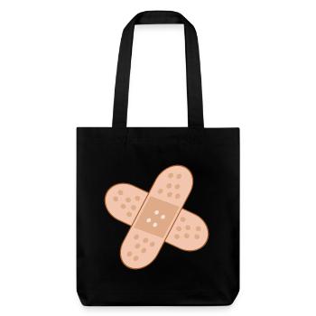 BANDAGE EN PLÂTRE - PROMPT RÉTABLISSEMENT - Tote bag épais recyclé Stanley/Stella - noir - Devant