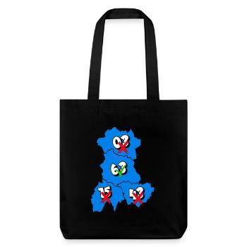 Région Auvergne - Tote bag épais recyclé Stanley/Stella - noir - Devant