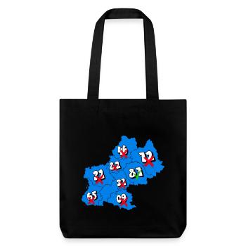 Région Midi-Pyrénées - Tote bag épais recyclé Stanley/Stella - noir - Devant