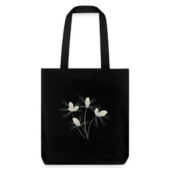 Bouquet de fleurs - Tote bag épais recyclé Stanley/Stella - noir - Devant