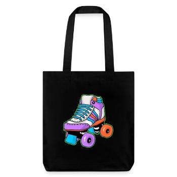 Roller Skating Skater - Stanley/Stella Heavyweight Recycled Tote Bag - black - Front