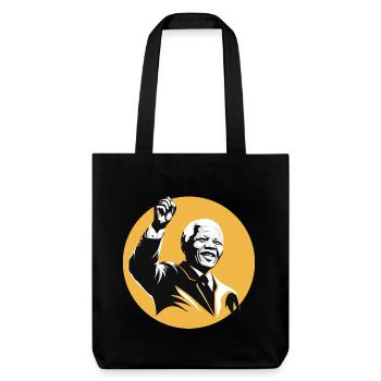 Nelson Mandela | Inspiration - Tote bag épais recyclé Stanley/Stella - noir - Devant
