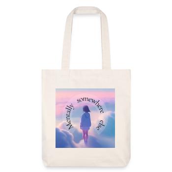 Mentally Somewhere Else – Aesthetic Dreamscape - Stanley/Stella Heavyweight Recycled Tote Bag - natural white - Front
